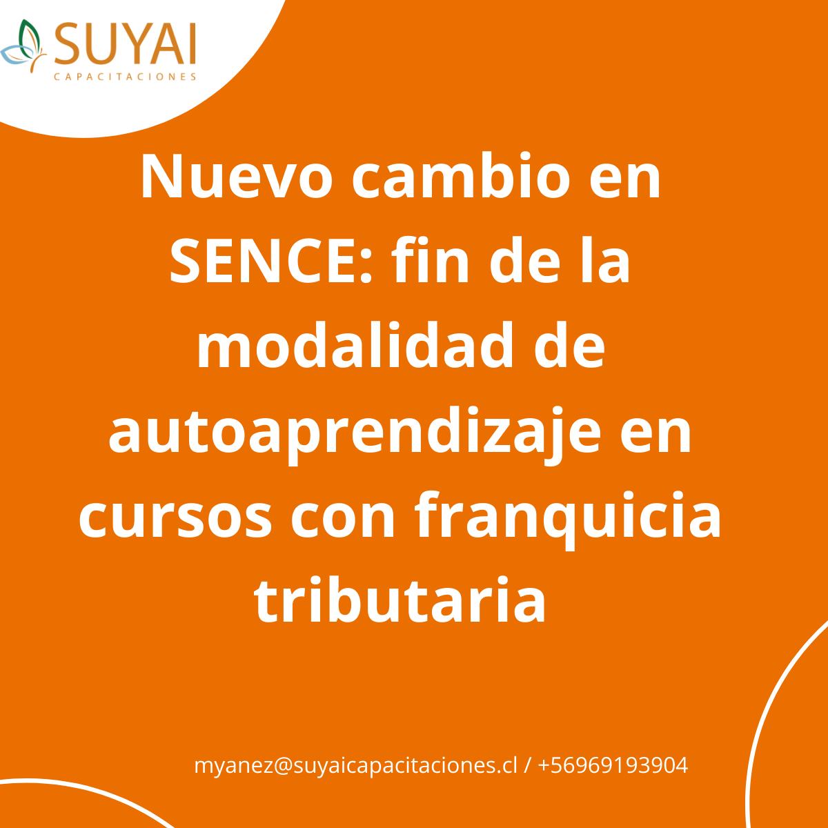 Nuevo cambio en SENCE: fin de la modalidad de autoaprendizaje en cursos con franquicia tributaria